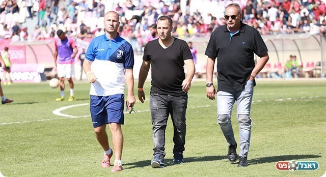 הצוות המקצועי שחתום על ההישארות. הדרי, זוזוט וקריספיל (עדי מלול)